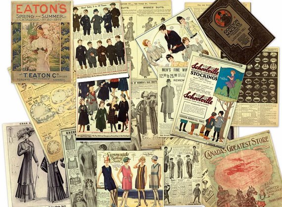 Vintage Departmental Store EATON's Mail Order CATALOG Ephemera on DVD