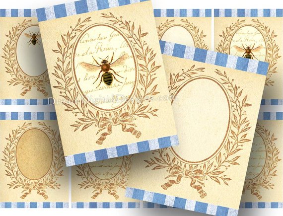 Printable Tags, Labels, Fancy Gift Tags, Digital Backgrounds