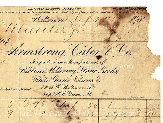 Printable Aged Paper, Ephemera, Digital Paper, Script Text, Digital Background