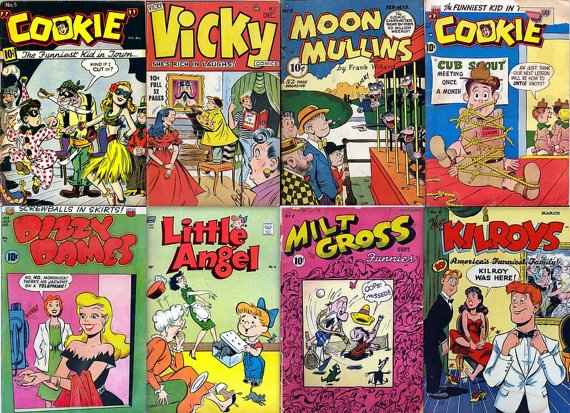 Funny TEENAGE COMICS DVD (Vol 1) Golden Age American Comics Cookie Kilroys