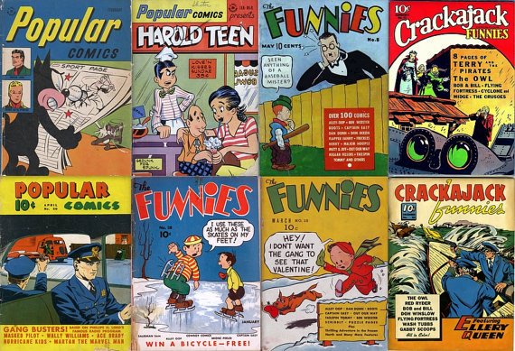 DELL COMICS Funnies DVD (Golden Age Vol 5) Crackajack Cartoon Animals old retro