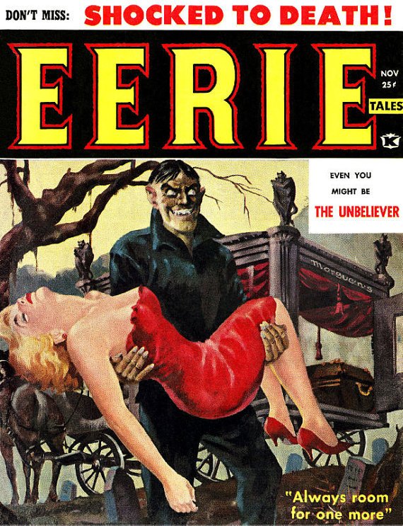 HORROR & WESTERN Pulp Magazines Books 80 Issues DVD of Weird Tales Eerie Thrill Cowboy Rider