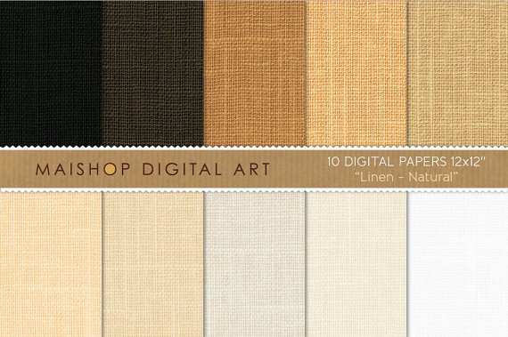 Digital Paper Linen-Natural-WhBeige,Brw Digital Img. for Online ScrapbookingPhoto Books