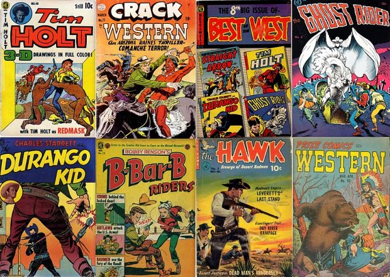 DVD Golden Age WESTERN COMICS - Magazine Ent. Ghost Rider Tim Holt Hawk Durango