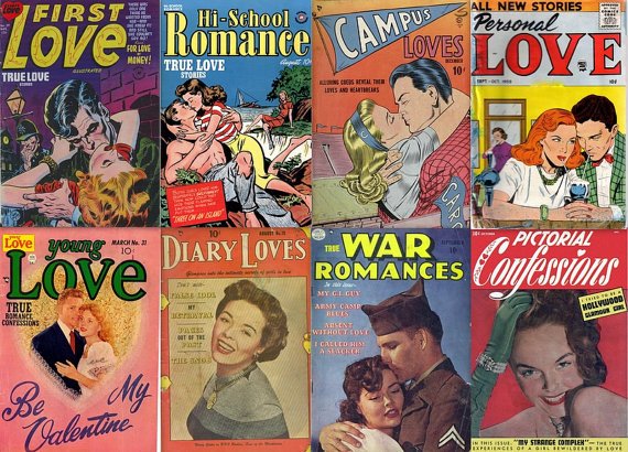 GIRLS LOVE ROMANCE & Intimacy Comics Golden Age (vol 1) Teenage Stories Cbr cbz