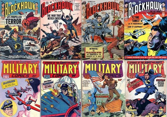 Quality BLACKHAWK MILITARY Comics Magazines DVD (Golden Age Vol 18) Will Eisner