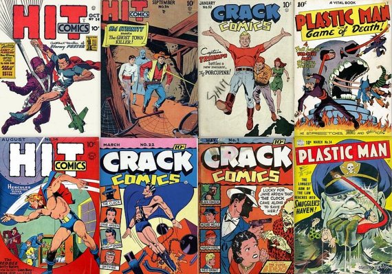 Quality PLASTIC MAN Crack Hit Comics DVD Lou Fine
