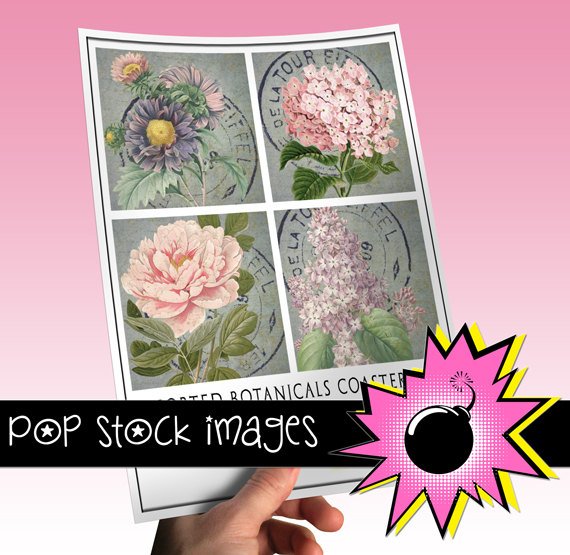 Pastel vintage print