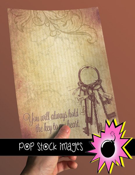 Romantic vintage print