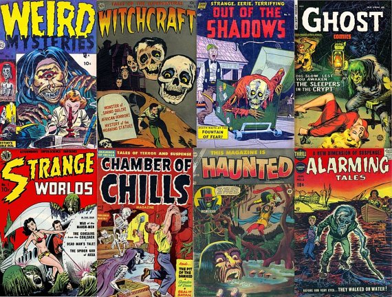 DVD Golden Age Comics SUSPENSE HORROR Tales Thriller Chamber Chills Mutiny Avon Fawcett Better