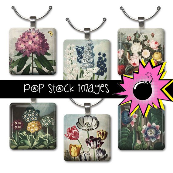 1 Inch Squares vintage print