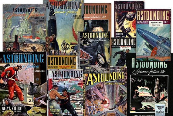 DVD Pulp Magazines ASTOUNDING SCIENCE Fiction Golden Age Asimov Lester Del Ray