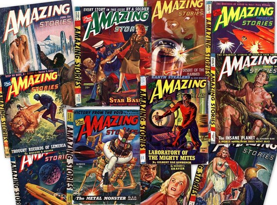 DVD Pulp Magazine AMAZING STORIES Golden Age - Jules Verne H G Wells en Poe
