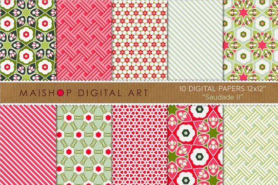 Digital Paper Saudade II