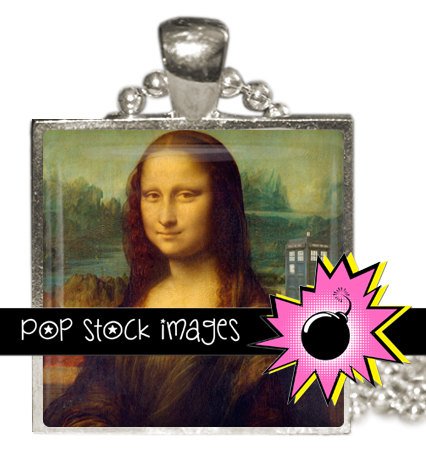 1 Inch Squares DOCTOR WHO Mona Lisa Collage Sheet-print for PendantsMagnets & Wine Charms-Tardis