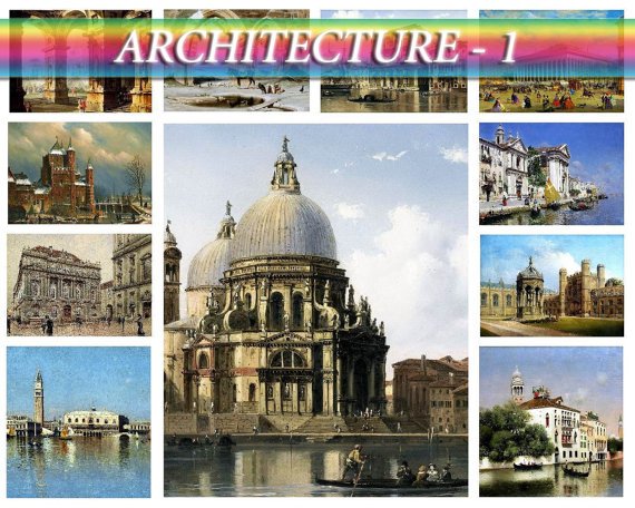 ARCHITECTURE-1 on 268 vintage print