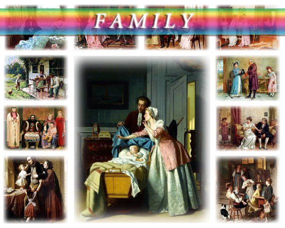 FAMILY on 120 vintage print