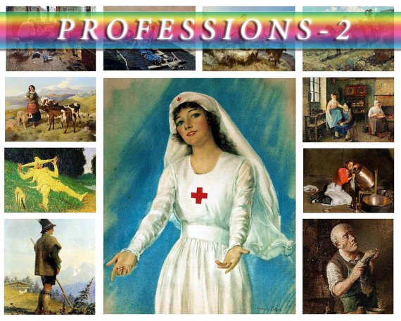 PROFESSIONS-2 on 250 vintage print