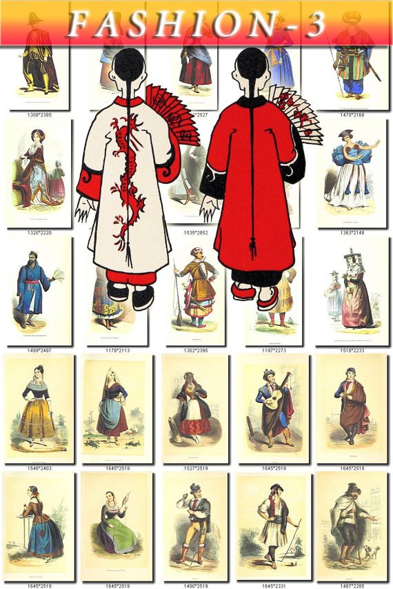 FASHION-3 225 vintage print