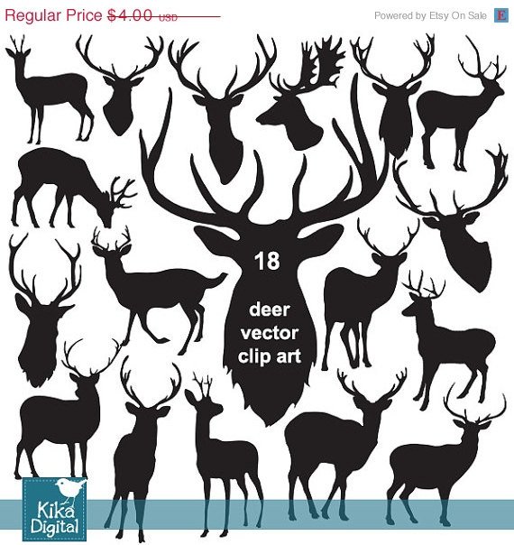 Deer Silhouette Clip Artdeer vector silhouetteshipster clip artdesignphotographEPS