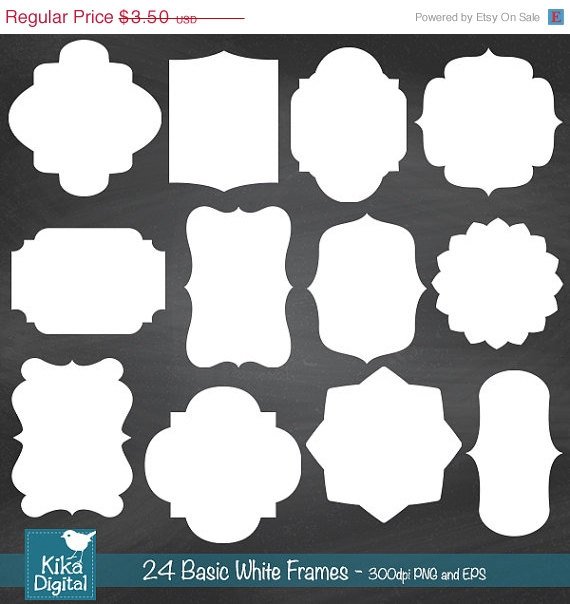 24 Basic White Frames, Basic Digital
