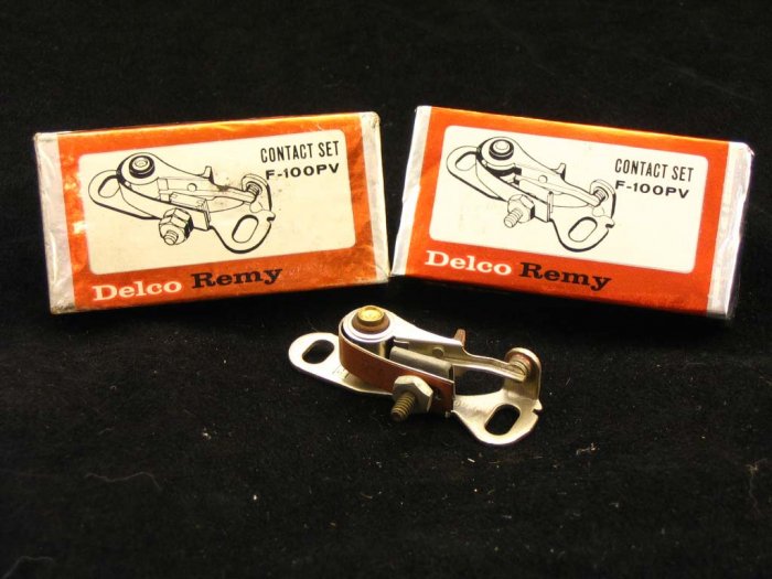 Ignition points (2 contact sets) Delco-Remy F-100PV NOS
