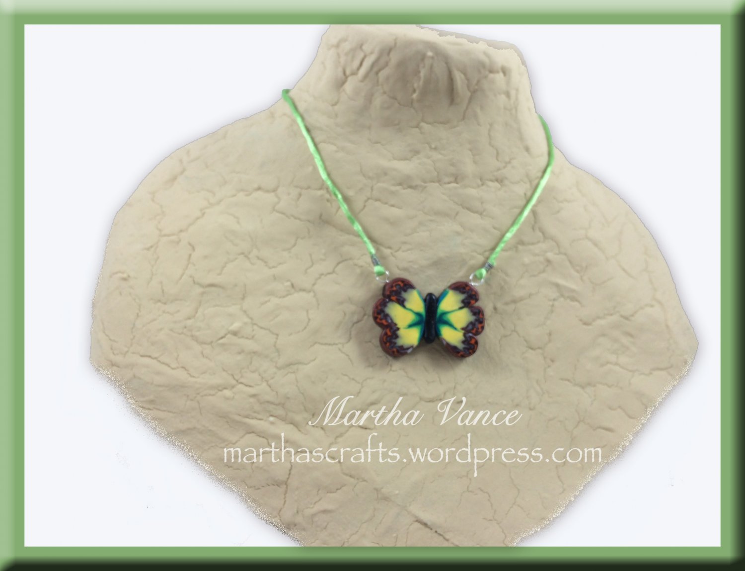 Yellow Butterfly necklace