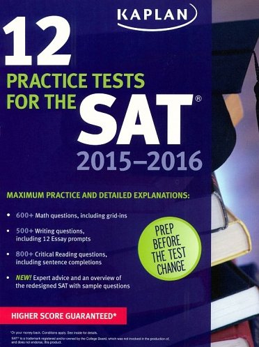 12 Practice Tests for the SAT 2015-2016(e-Textbook)
