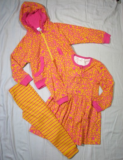 NWT Hanna Andersson $104 Jacket, Playdress & Leggings 110