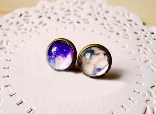 Retro Galaxy Earrings