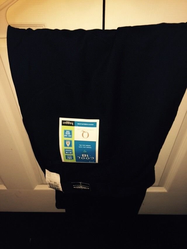 Haggar Men's Navy Blue Dress Pants Size 50 X 30