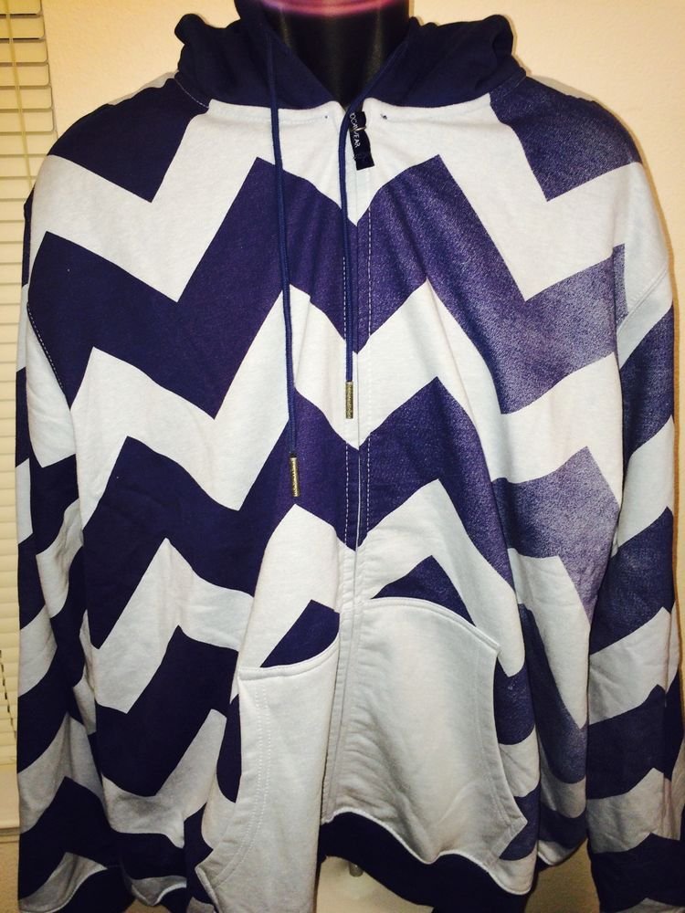 RocaWear Hoodie Light Blue And Navy 3XL