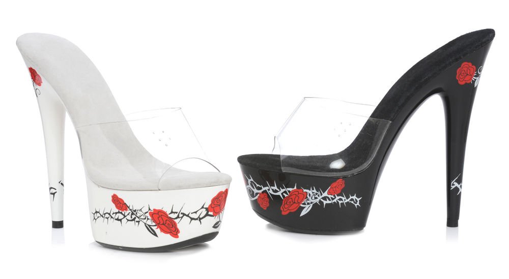 6 TATTOO PRINT MULE Size 10