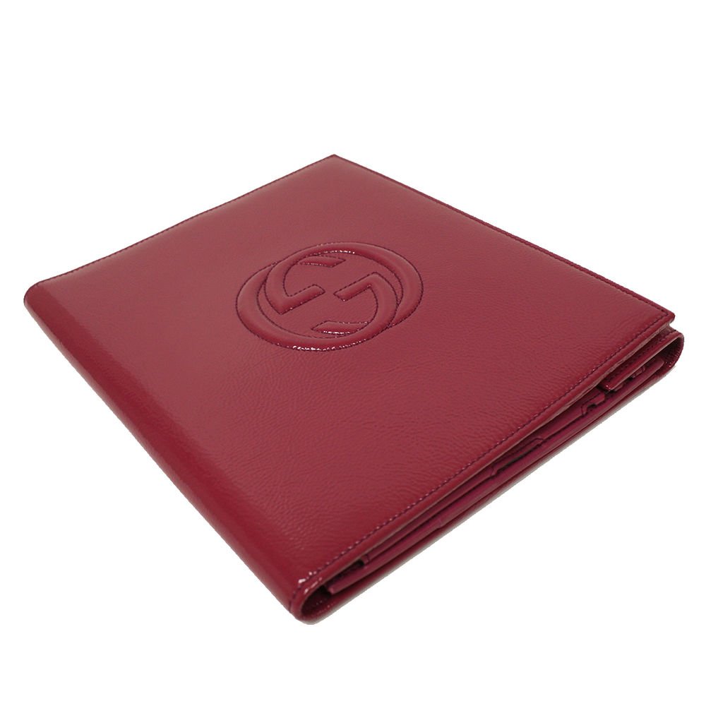 Gucci Soho Fuschia Pink Patent Leather Standing iPad 2 Case