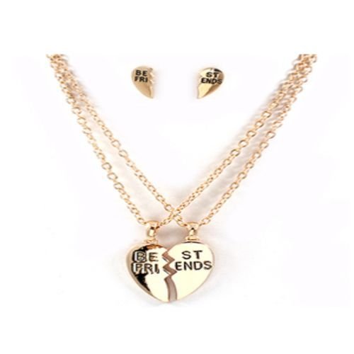 Best Friends Heart Break Necklace