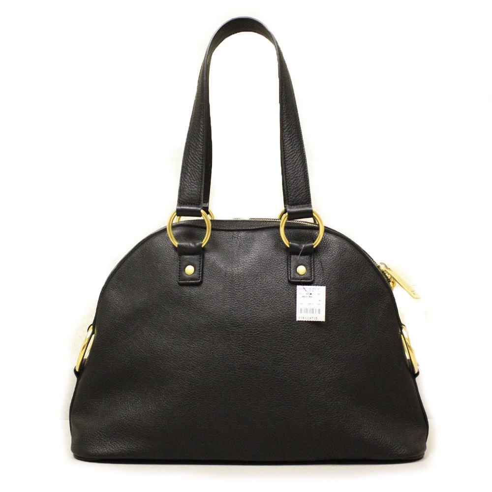 Yves Saint Laurent YSL Muse Black Leather Satchel Handbag