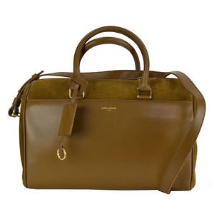 YSL Saint Laurent 6 Hour Duffel Bag Calfskin Leather and Suede