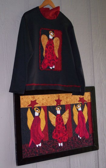 Angels Rejoice Country Primitive Applique FABRIC ONLY TCB 207- 2