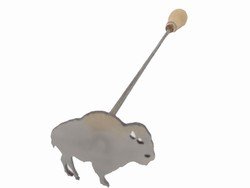 B UFFALO BISON steak branding iron, steak brander, wildlife brand