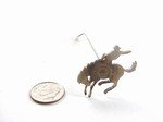 BRONCO and RIDER Mini BRAND - steak branding iron with horse