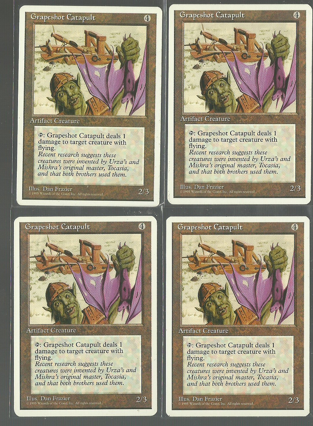 Grapeshot Catapult x4 NM 4th Edition Magic the Gathering