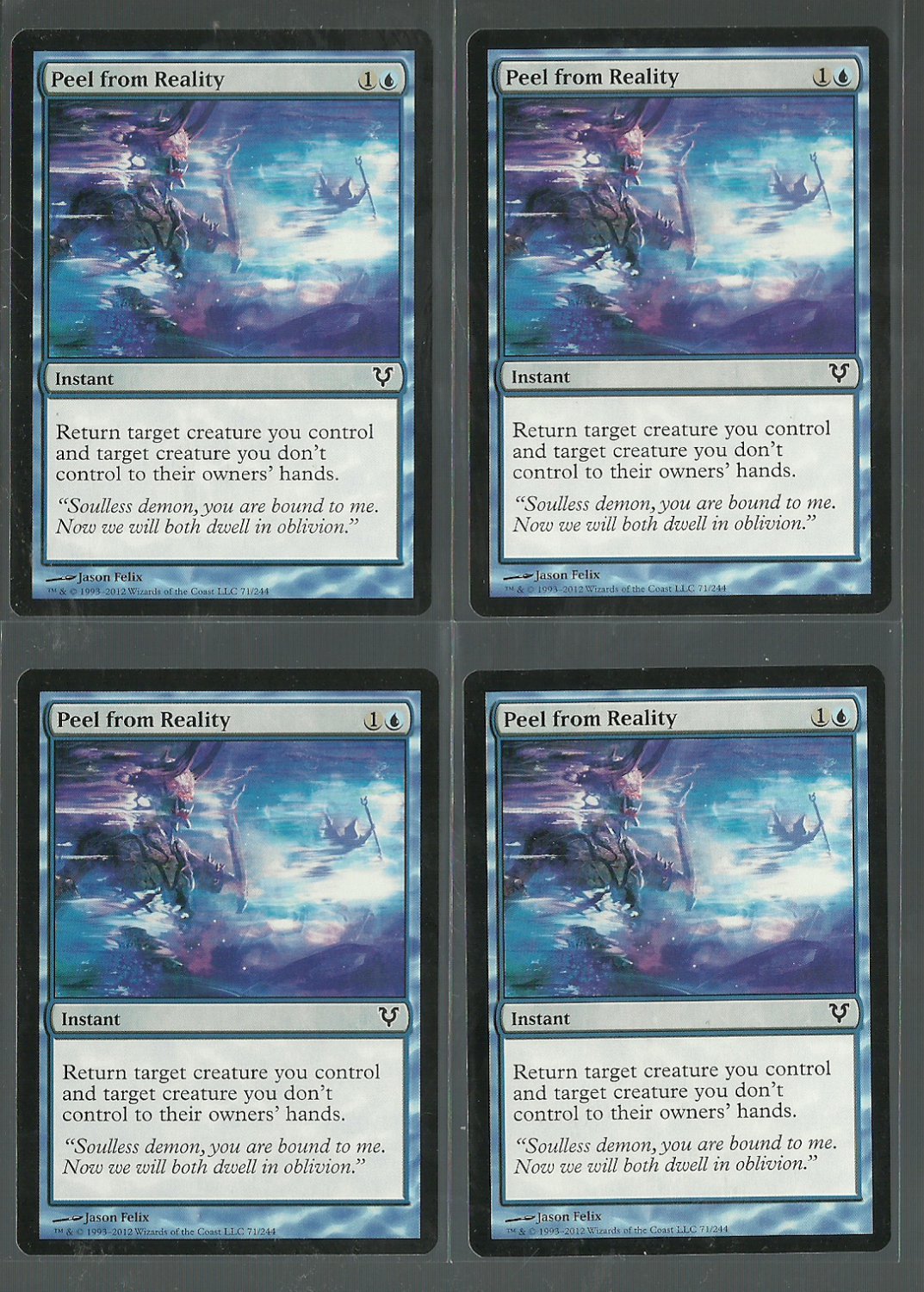 Peel from Reality x4 - NM - Avacyn Restored - Magic the Gathering