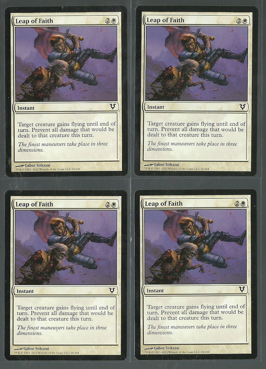 Leap of Faith x4 NM Avacyn Restored