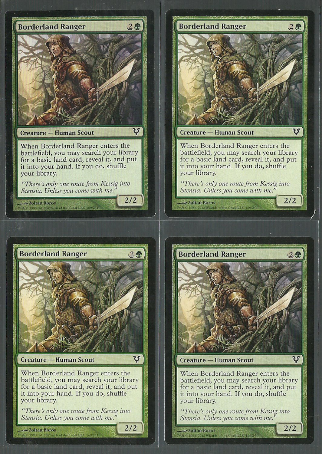 Borderland Ranger x4 NM Avacyn Restored