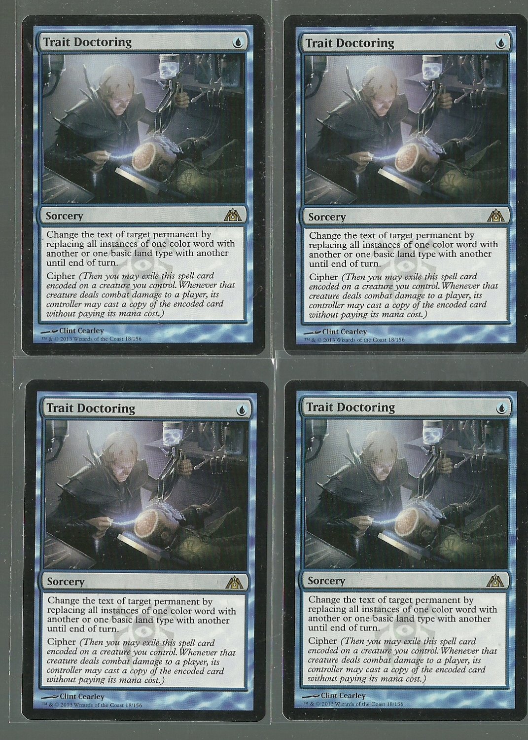 Trait Doctoring x4 NM Dragons Maze Magic the Gathering