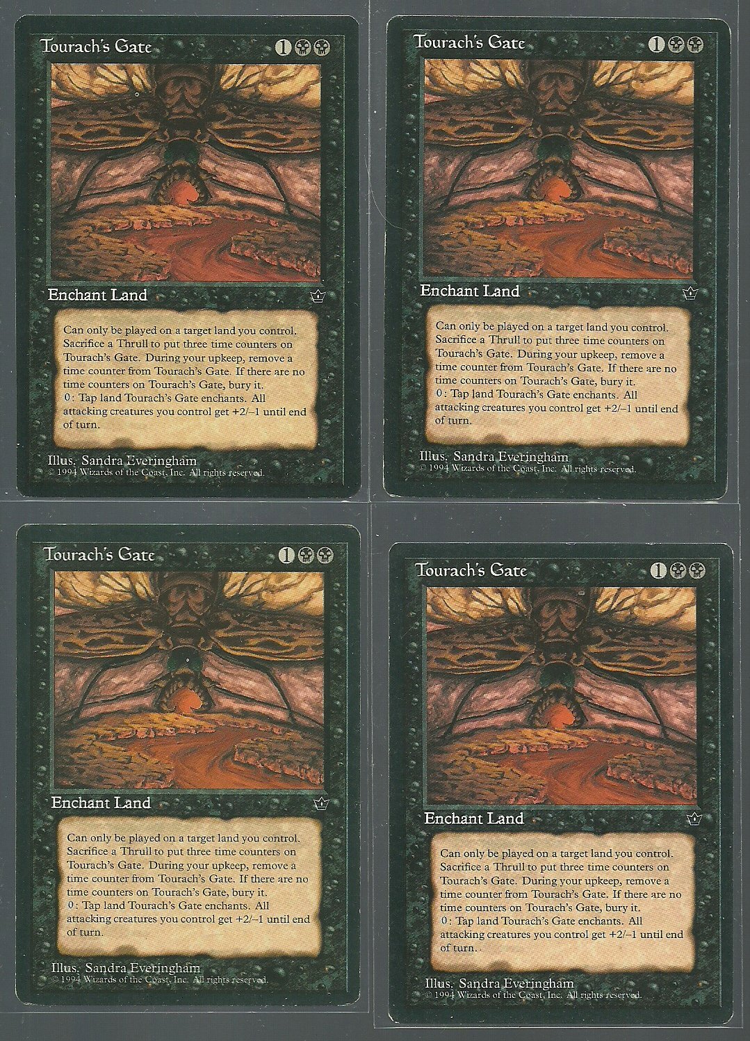 Tourach's Gate x4 Good Fallen Empires Magic the Gathering