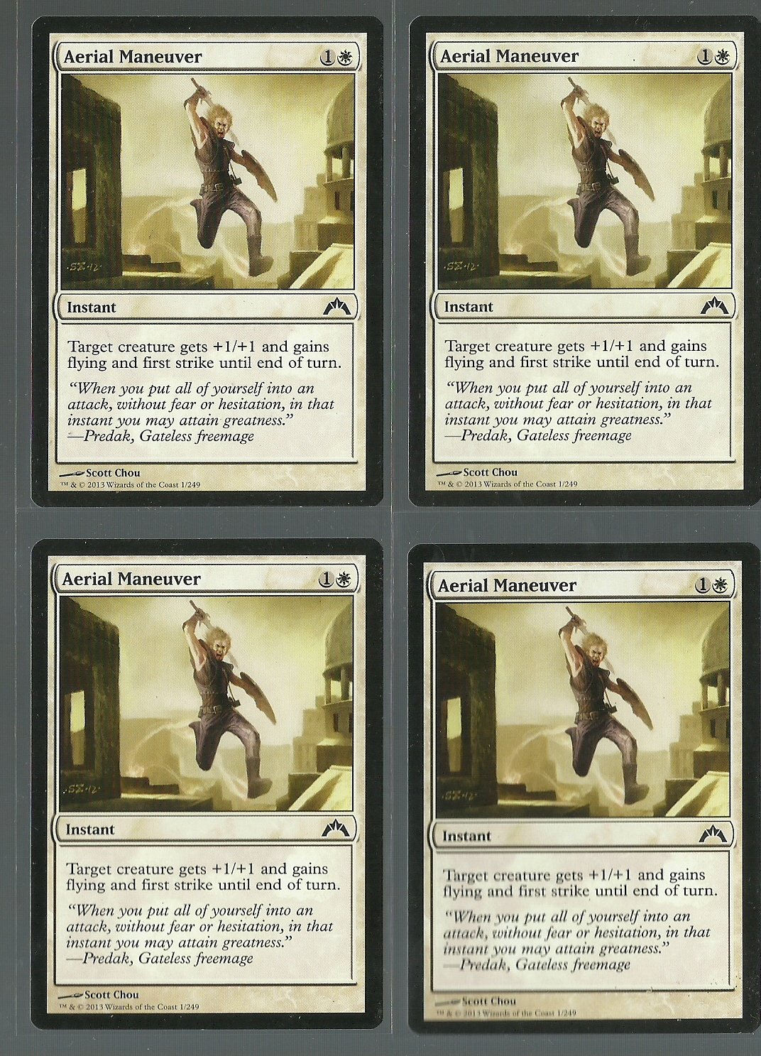 Aerial Maneuvers x4 NM Gatecrash Magic the Gathering