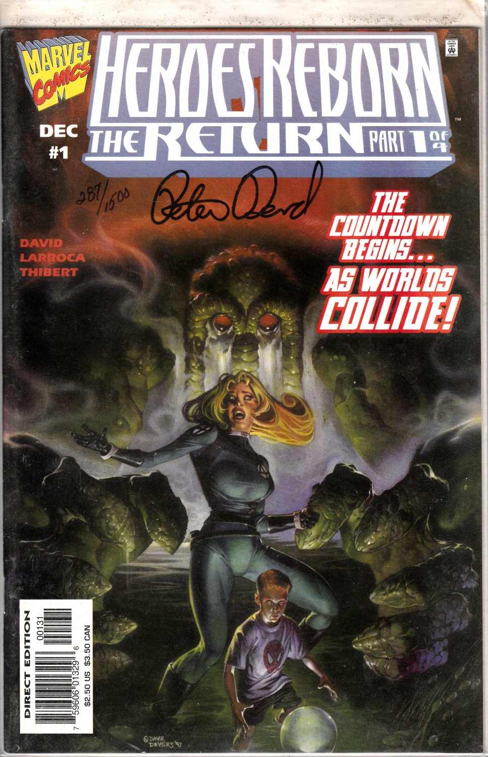 Heroes Reborn The Return Part 1 of 4 Signed by Peter David w/COA
