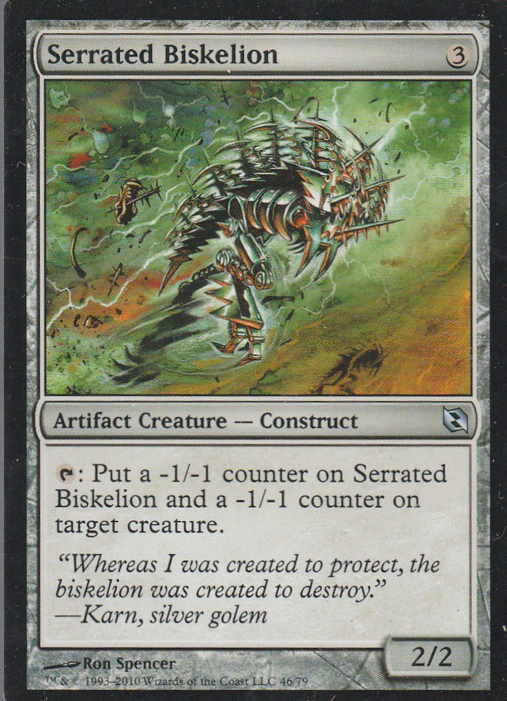 Serrated Biskelion - NM - Elspeth vs Tezzeret - Magic the Gathering
