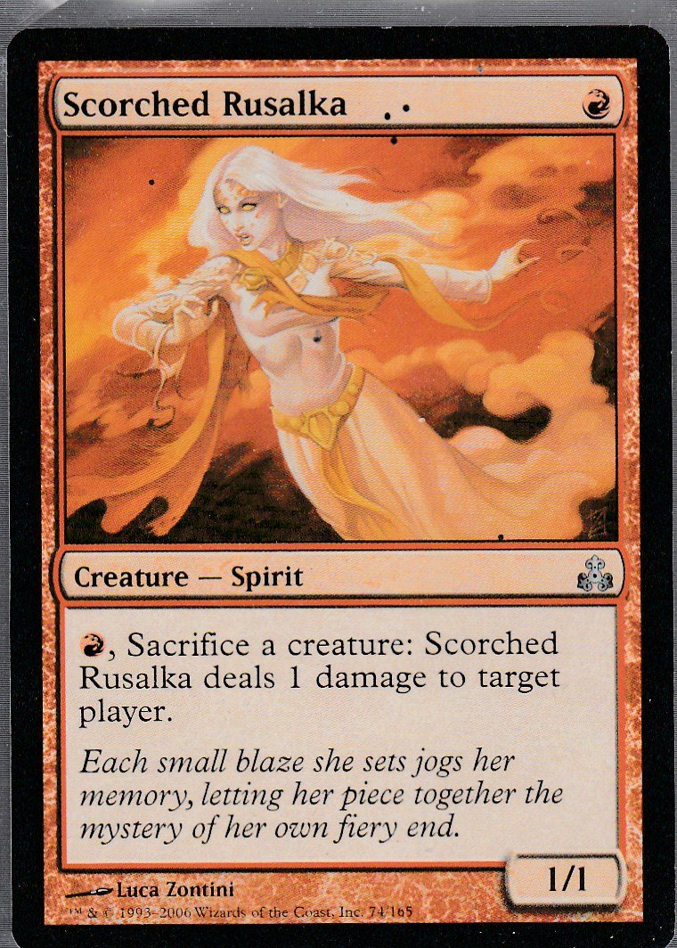 Scorched Rusalka - NM - Guildpact - Magic the Gathering